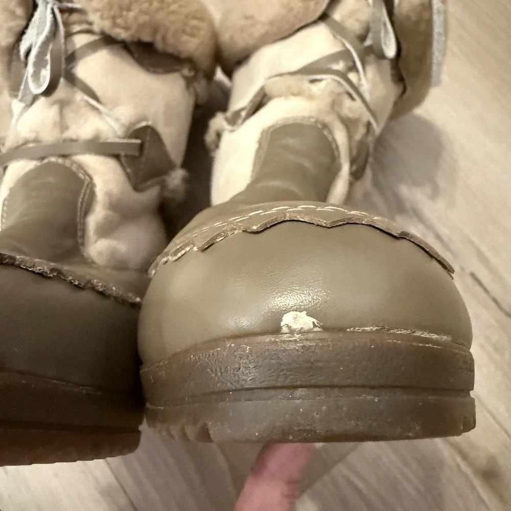 Blondo Women's Snow Boots Gray Sherling Heel, Size 7 Vintage‎ - Picture 7 of 7